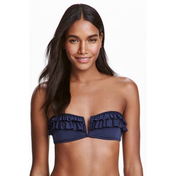 H&M Góra od kostiumu 0374416002 Ciemnoniebieski