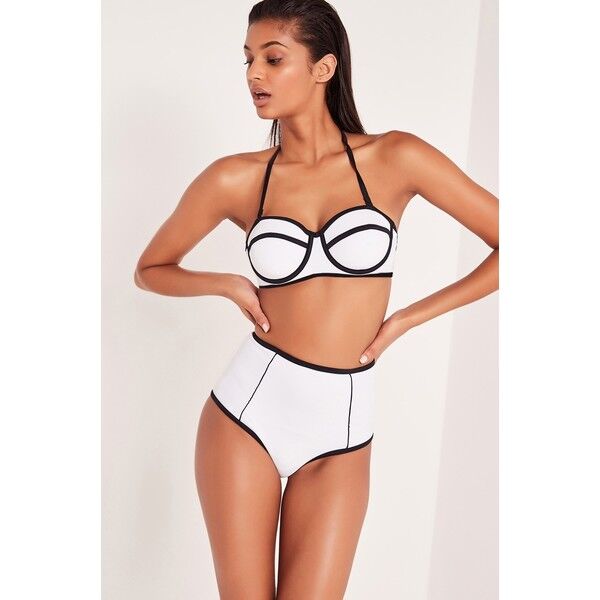 Missguided Strój kąpielowy Contrast Piping 4940-BID352
