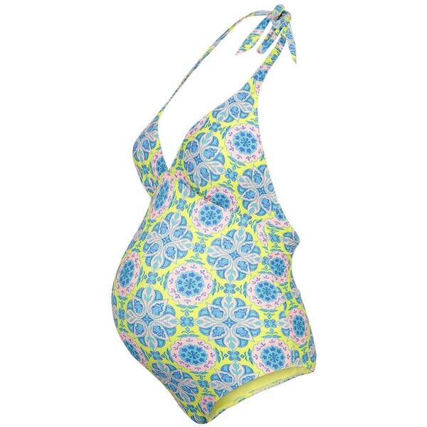 Topshop Maternity Kostium kąpielowy lime/chrtrus TP789C003-M11