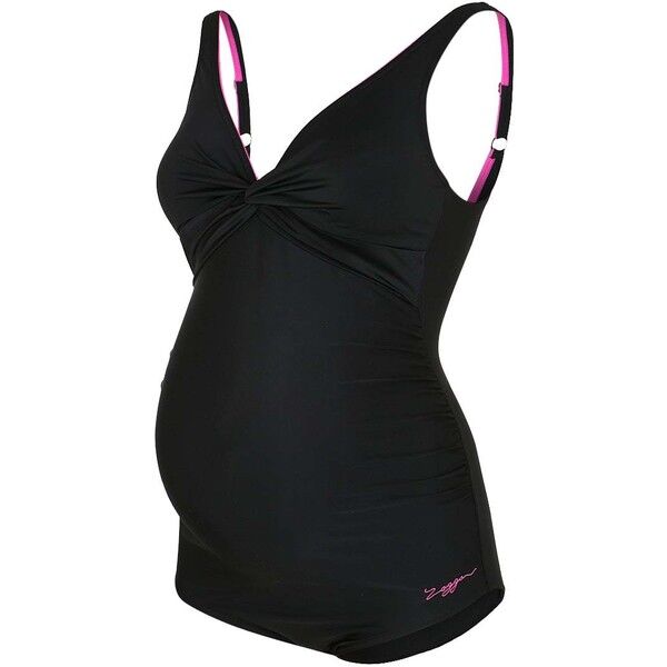 Zoggs HAYMAN Kostium kąpielowy black pink ZG141H01Y
