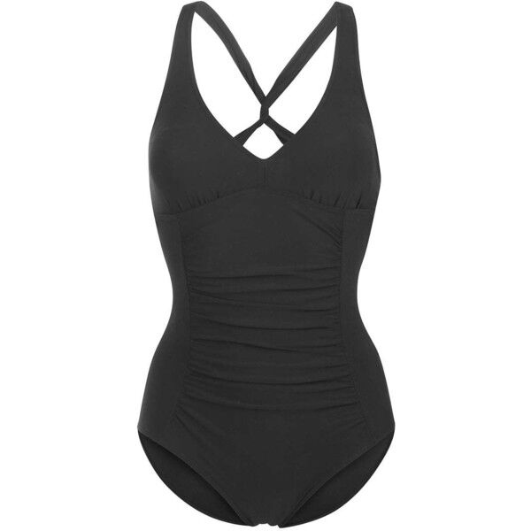 Zoggs SWIM SAFARI TWISTBACK Kostium kąpielowy black ZG141H017