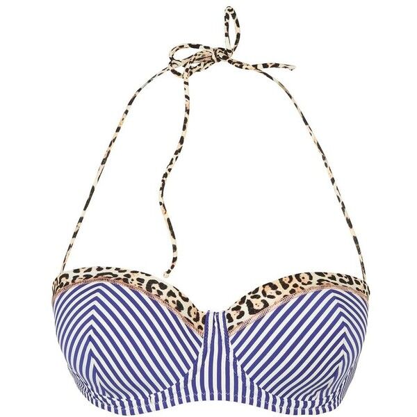 watercult Góra od bikini blue/white/leo WC341H02O