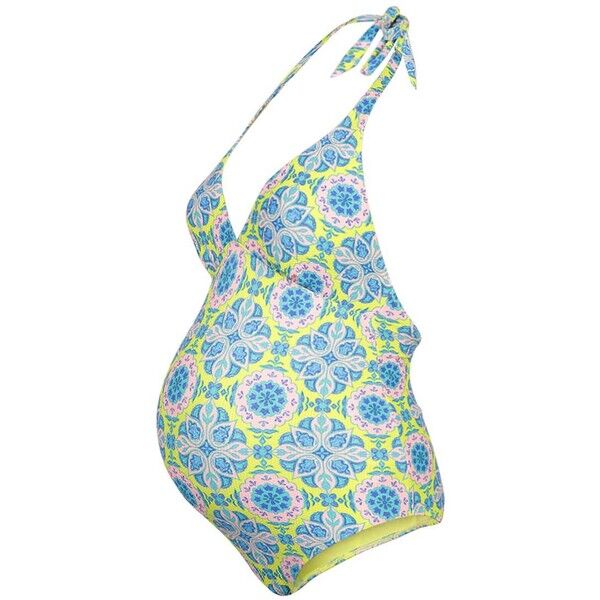 Topshop Maternity Kostium kąpielowy lime/chrtrus TP789C003