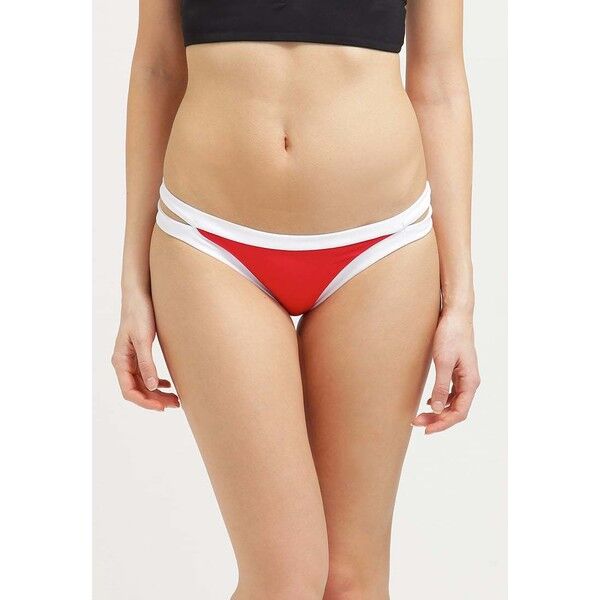 Seafolly BLOCK PARTY BRAZILIAN Dół od bikini chili red S1981D03F