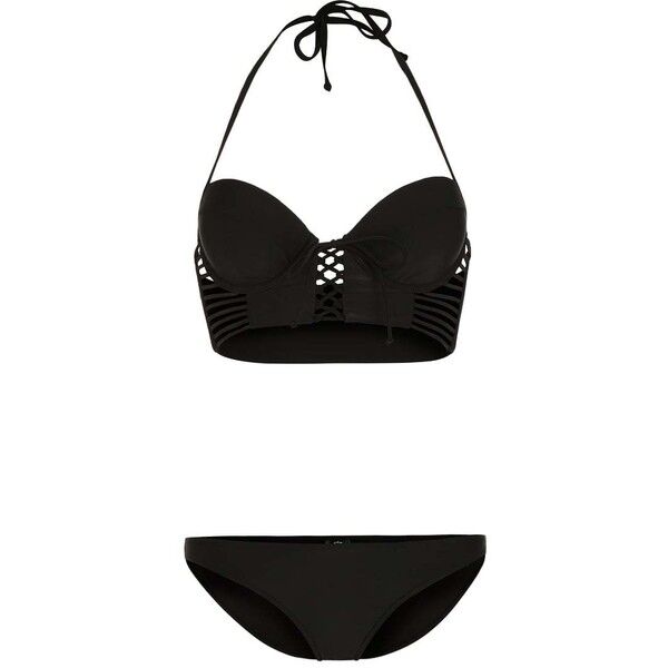 Rusty JUNGLE Bikini black RU941H007