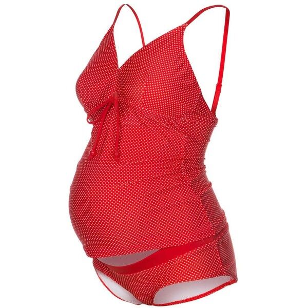 MAMALICIOUS DORINE DOTTY Kostium kąpielowy high risk red M6489C003