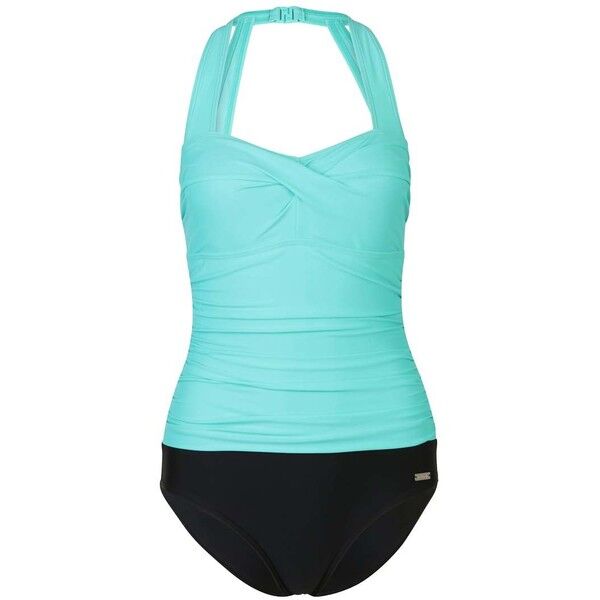 LASCANA MADLEN Kostium kąpielowy black/mint L8341H01G