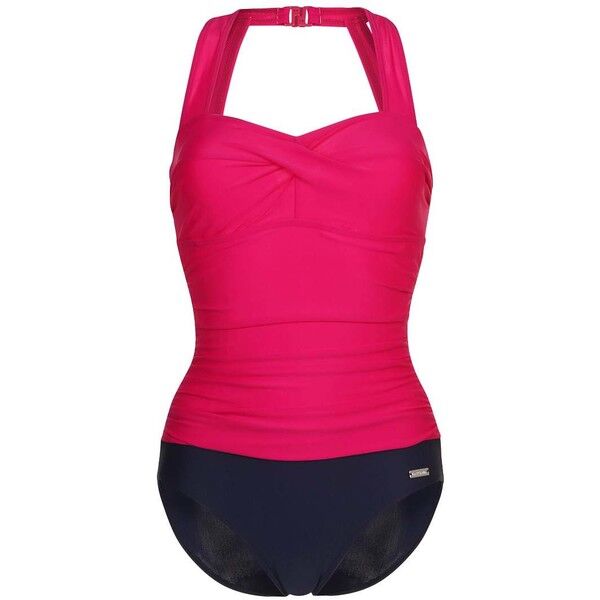 LASCANA MADLEN Kostium kąpielowy berry/navy L8341H01G