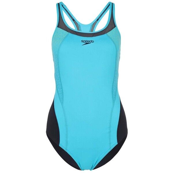 Speedo PINNACLE KICKBACK Kostium kąpielowy blue/navy 1SP41H019