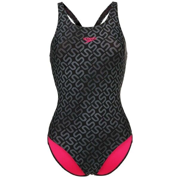 Speedo Kostium kąpielowy black/usa carcoal/magenta 1SP41H024