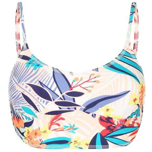 Roxy Góra od bikini canary islands flora/white RO541H03Z