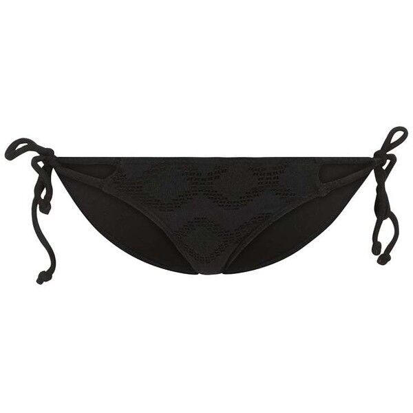 Roxy TIE SIDE Dół od bikini black RO541H02F