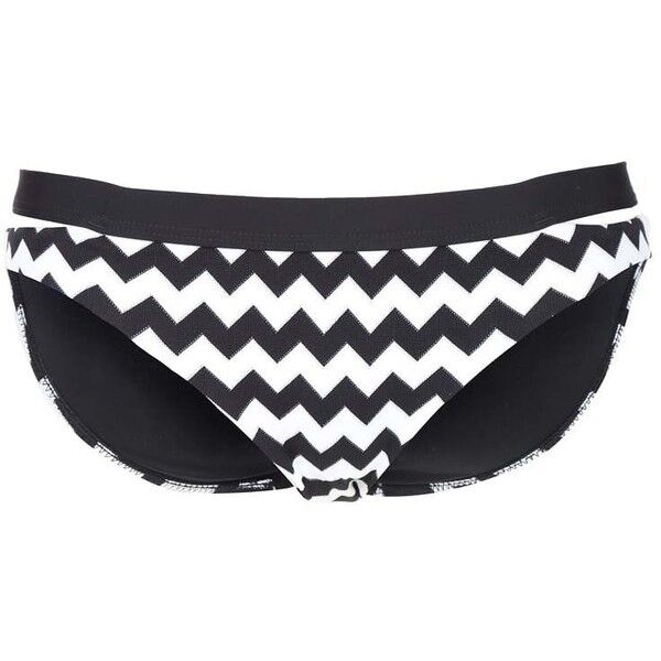Seafolly MOD CLUB Dół od bikini black/white S1941H053