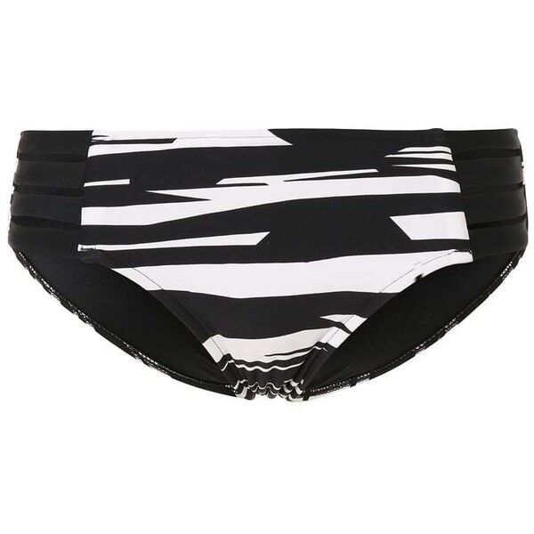Seafolly FASTLANE Dół od bikini black/white S1941H04P