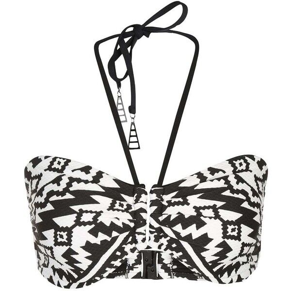 Seafolly KASBAH Góra od bikini black/white S1941H03O