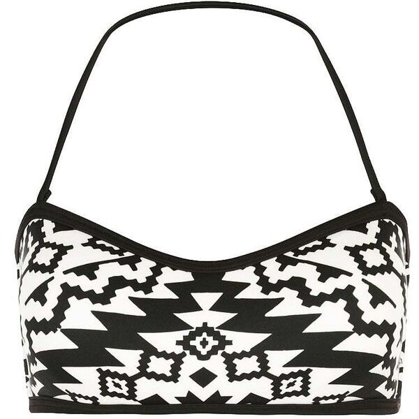 Seafolly KASBAH Góra od bikini black/white S1941H03K