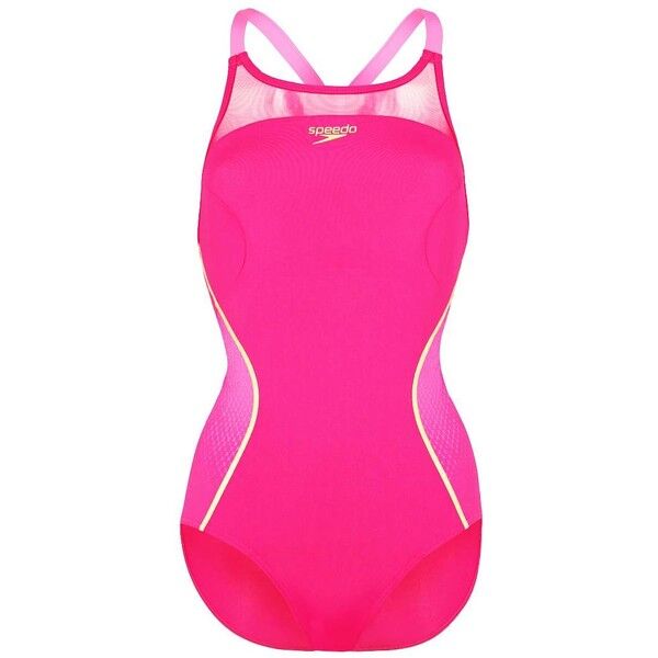 Speedo Kostium kąpielowy magenta/fluo pink/global gold 1SP41H01W