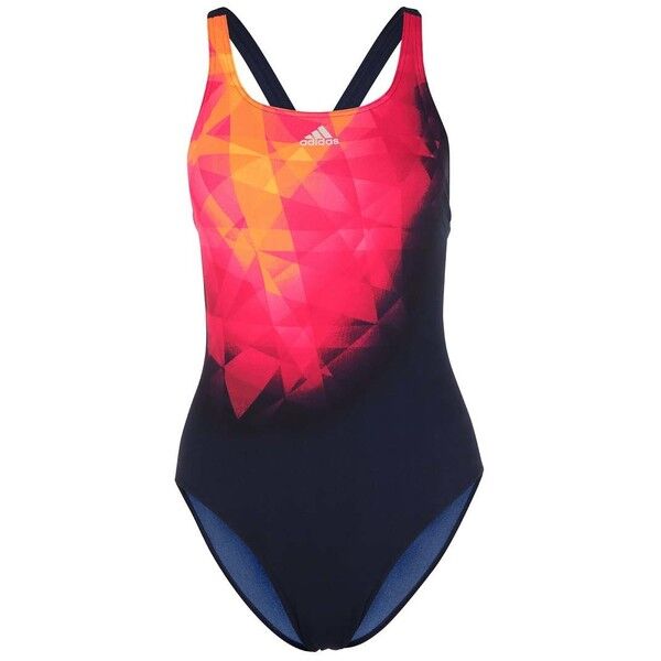 adidas Performance Kostium kąpielowy navy/pink/shored AD541H030