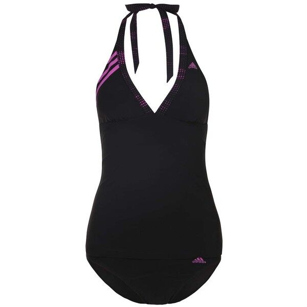 adidas Performance Kostium kąpielowy black/flash pink AD541H02E
