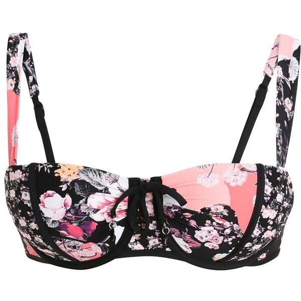 Seafolly OCEAN ROSE Góra od bikini black S1981D0B3