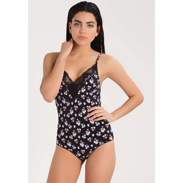Stella McCartney GRUNGY FLOWER Kostium kąpielowy black S0Y81D00R