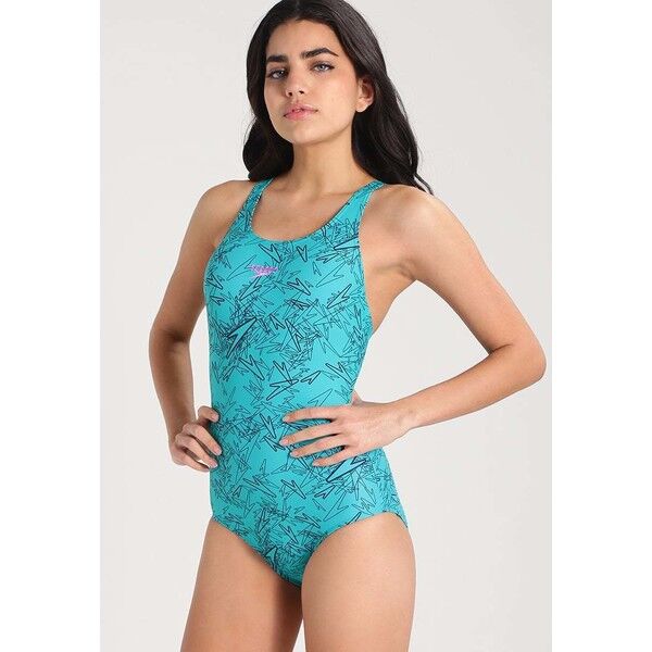 Speedo BOOM ALOV Kostium kąpielowy navy/green 1SP81D001