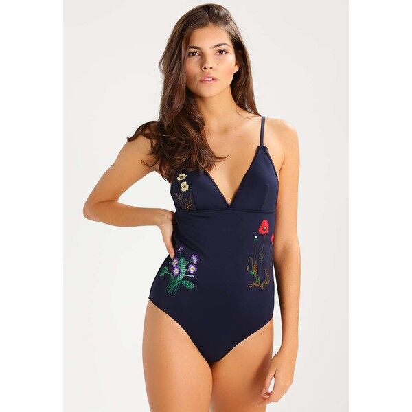 Stella McCartney FLORAL Kostium kąpielowy sky captain S0Y81D00U