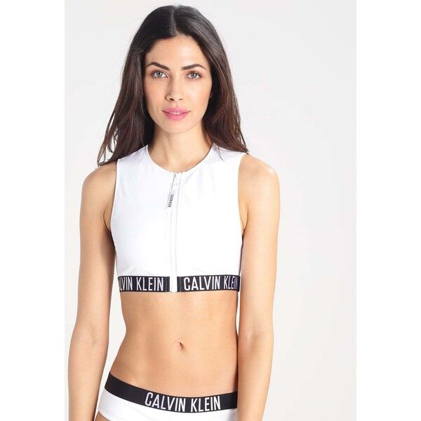 Calvin Klein Swimwear INTENSE POWER Góra od bikini white C1181D007