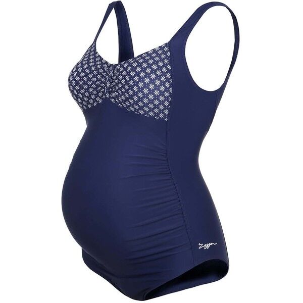Zoggs BRIGHTON Kostium kąpielowy navy white ZG141H01Z
