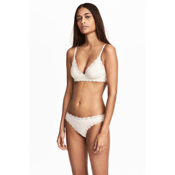 H&M Figi bikini 2-pak 0474095002 Biały
