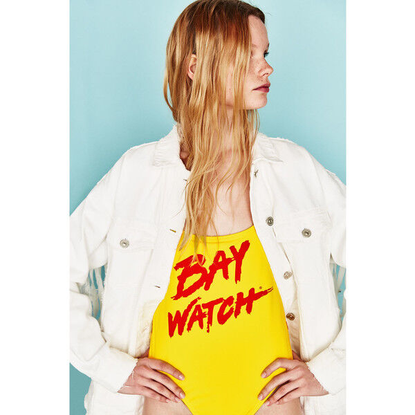 Zara KOSTIUM KĄPIELOWY „BAYWATCH” Żółty 4644/001
