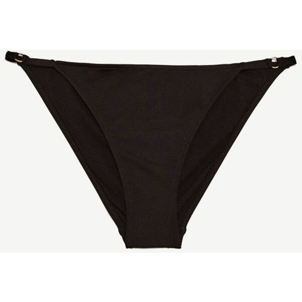 Zara DÓŁ OD BIKINI Z PRZYJEMNEJ W DOTYKU TKANINY Czarny 0594/012