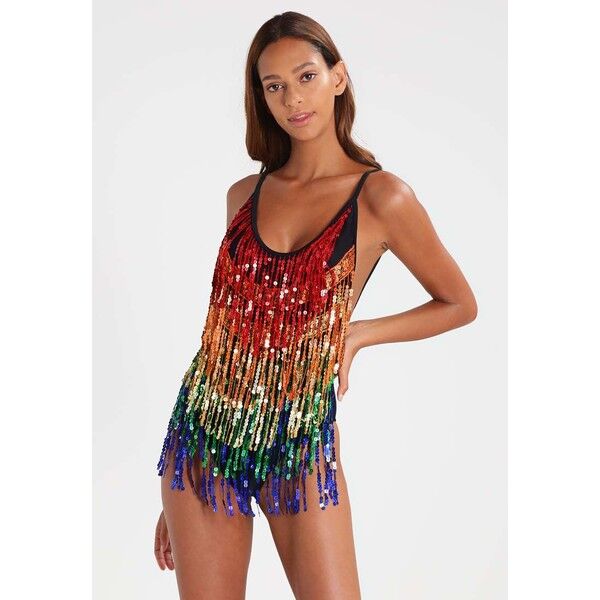 Jaded London SEQUIN FRINGE Kostium kąpielowy rainbow JL081D00G