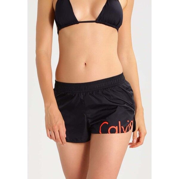 Calvin Klein Swimwear BEACH RUNNER Dół od bikini black C1181D01E