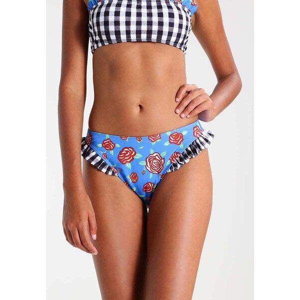 Jaded London FRILL 80S LEG Dół od bikini black/blue JL081D007