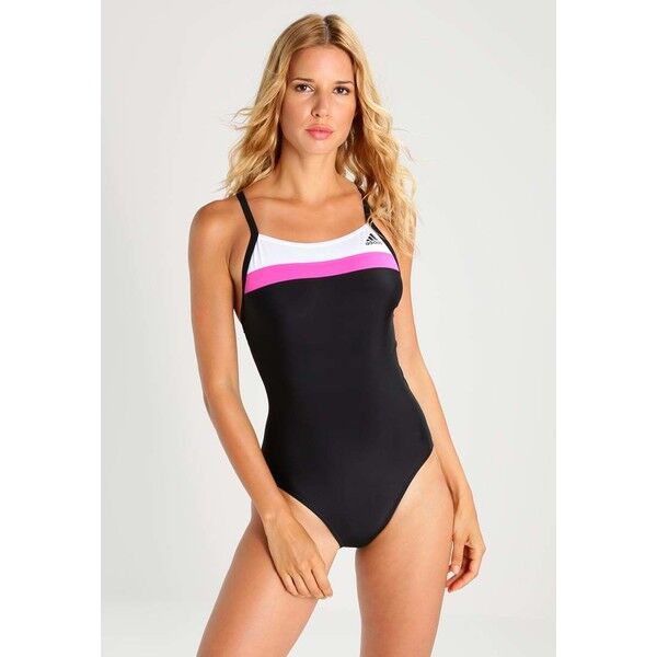 adidas Performance SWIM Kostium kąpielowy black/white/shopin AD581G002