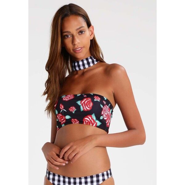 Jaded London CHOKER NECK WITH CONTRAST NECKBAND Góra od bikini black JL081D009