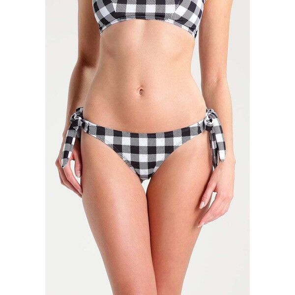 Lost Ink GINGHAM Dół od bikini black/white L0U81D005