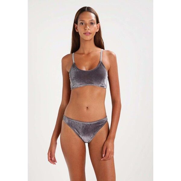 Missguided VELVET SPORTY Bikini grey M0Q81D018