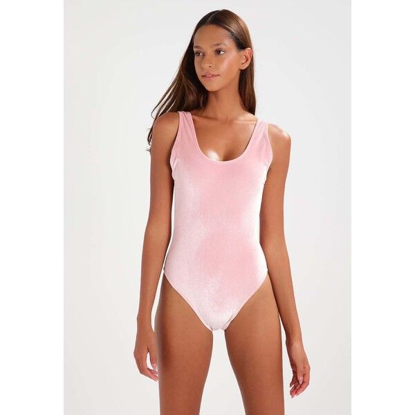 Missguided VELVET MINIMAL Kostium kąpielowy rose pink M0Q81D01E