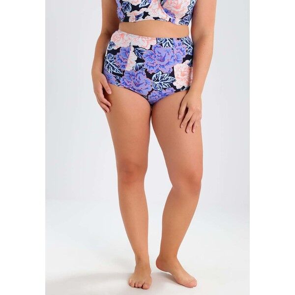 Evans FLORAL Dół od bikini navy blue EW281I001