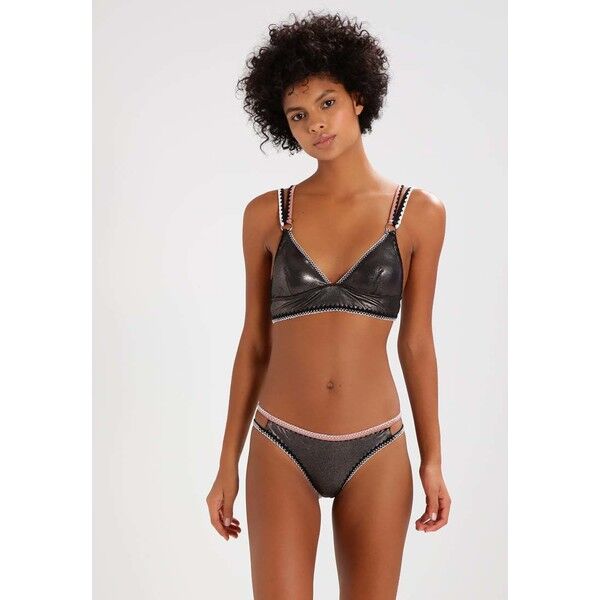 Topshop METALLIC Góra od bikini gold TP781J006