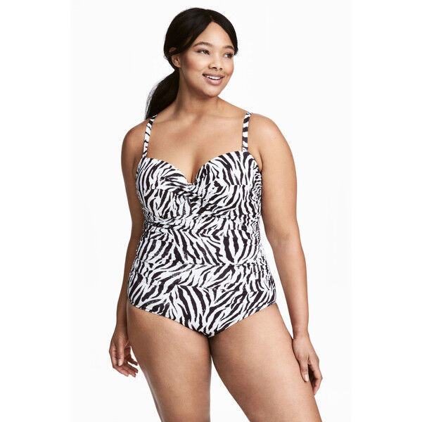 H&M H&M+ Kostium kąpielowy 0455940004 Zeberka