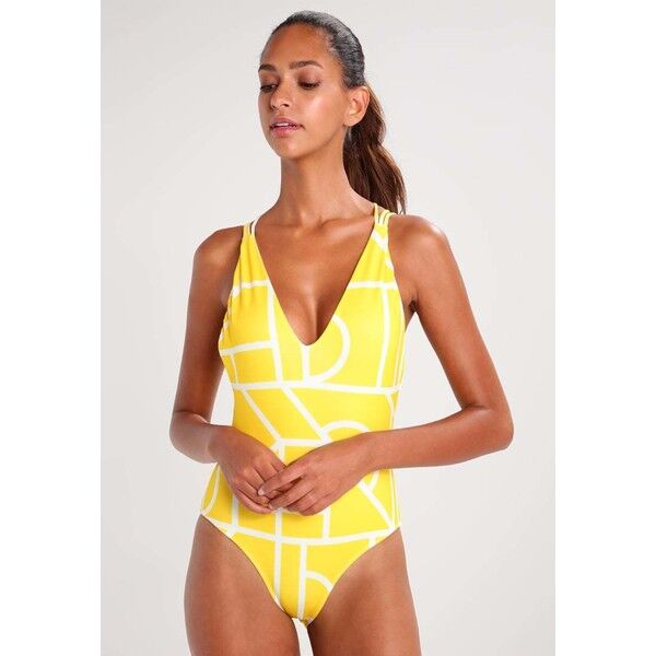 Lavish Alice ABSTRACT MACRAME Kostium kąpielowy yellow L0K81G002