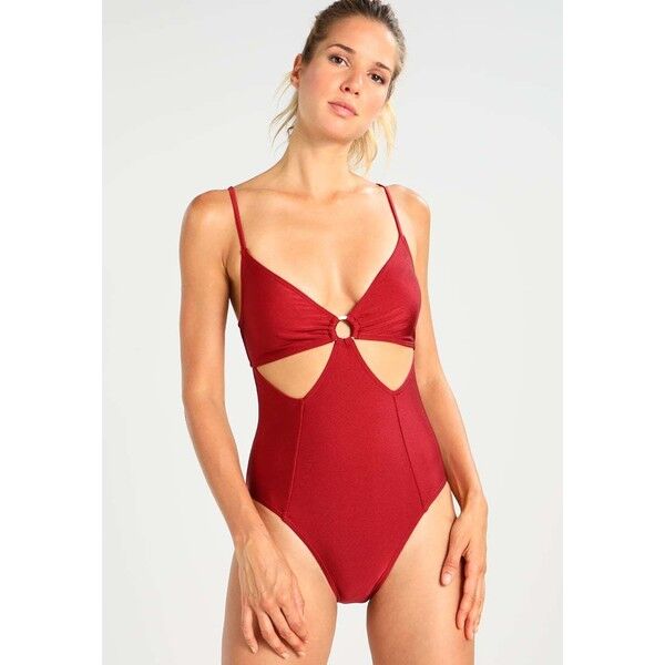 MINKPINK ROSA PANELLED Kostium kąpielowy burgundy M8681G002