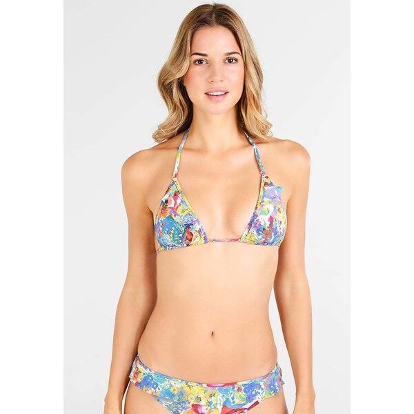 Stella McCartney ICONIC PRINTS TRIANGLE Góra od bikini yellow S0Y81D010