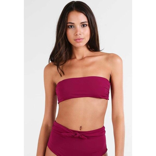 Mara Hoffman ABIGAIL BANDEAU Góra od bikini berry MH281D02V