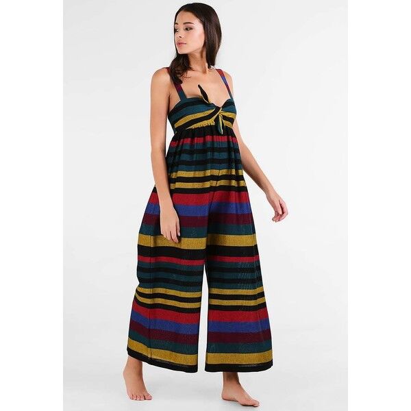Mara Hoffman ISLA TIE FRONT JUMPSUIT Akcesoria plażowe red multi MH281D02Z