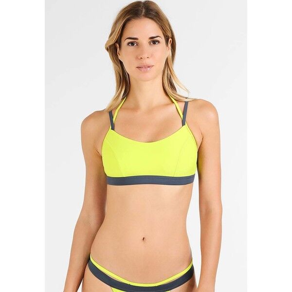 Speedo ULTRA FIZZ SPORT BRA Góra od bikini lime punch/oxid grey 1SP81J000