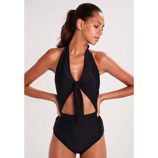 Lavish Alice TIE FRONT Kostium kąpielowy black L0K81G000